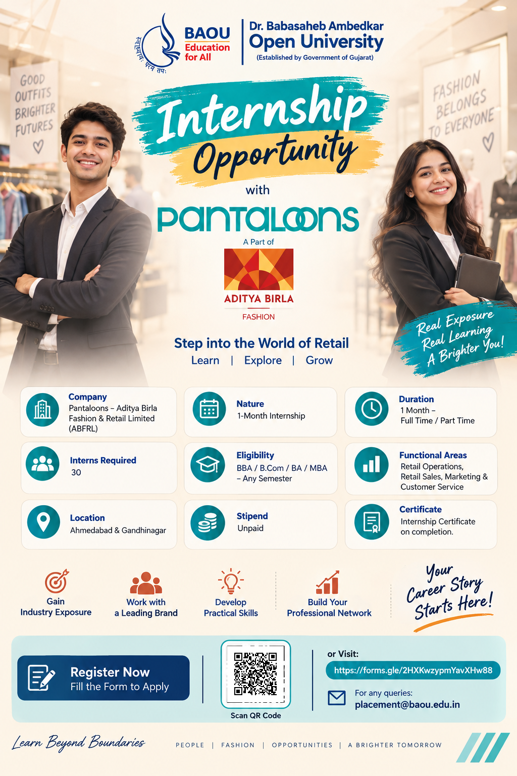 Pantaloons Internship